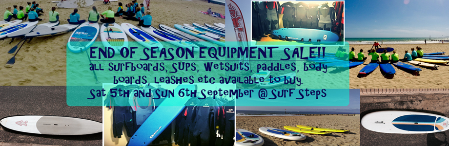 End of season equipment sale